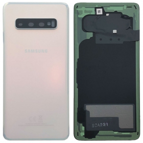 Samsung G973 Galaxy S10 tapa trasera de la batería blanco (Prism White) (usada grade C, original)