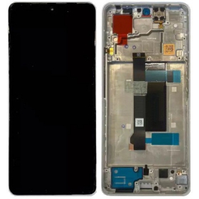 Xiaomi Poco X6 5G (compatible with Redmi Note 13 Pro 5G) pantalla (blanco) (con un marco) (original)