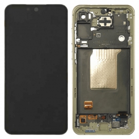Samsung Galaxy A55 pantalla (Awesome Lemon) (con un marco) (original)