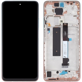 Xiaomi Mi 10T Lite 5G pantalla (rosado) (con un marco) (original)