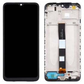 Xiaomi Redmi 9A / 9C / 9AT pantalla (negro) (con un marco) (original)