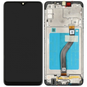 Samsung Galaxy A20s pantalla (negro) (con un marco) (original)