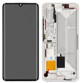 Xiaomi Mi Note 10 / Mi Note 10 Pro / Mi Note 10 Lite pantalla (blanco) (con un marco) (service pack) (original)