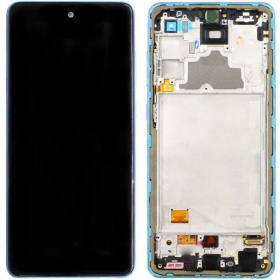 Samsung Galaxy A725 A72 4G / A726 A72 5G 2021 pantalla (azul) (con un marco) (service pack) (original)