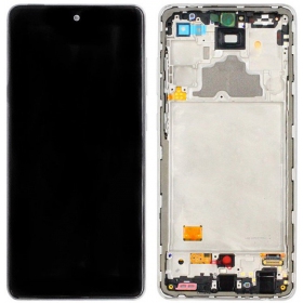 Samsung A725 A72 4G / A726 5G 2021 pantalla (blanco) (con un marco) (service pack) (original)