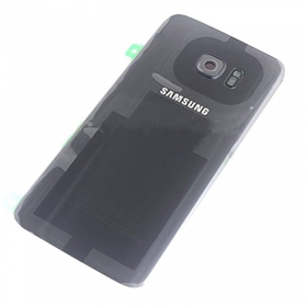 Samsung G935F Galaxy S7 Edge tapa trasera de la batería (negro) (usada grade C, original)