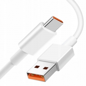 USB cable Xiaomi USB-A to USB-C 6A 1.0m blanco