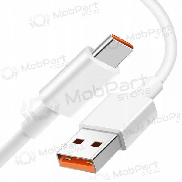 USB cable Xiaomi USB-A to USB-C 6A 1.0m blanco