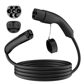 Elektromobilio cable de carga Tesla NACS - Type 2, 32A, 7.2kW, 1-fazė, 5m