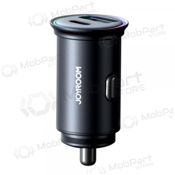 Cargador automobilinis Joyroom JR-CCN04 USB-C/USB-A 60W negro