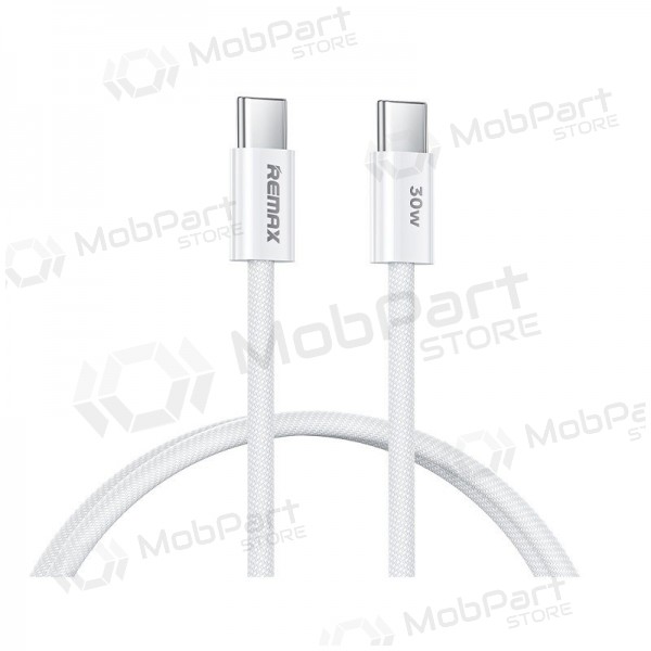 USB cable Remax RC-C010 USB-C to USB-C 30W 1.0m blanco