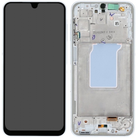 Samsung Galaxy A26 5G pantalla (blanco) (con un marco) (original)