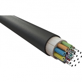 Cable óptico EXCEL 200-157 12 fibras multimodo OM3 50/125 LSZH CPR Cca resistente a los UV 1000 N.