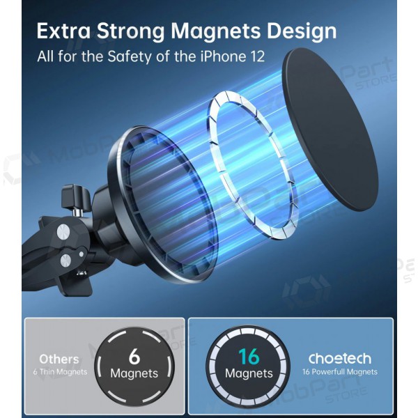 Soporte para teléfono de coche Choetech AT0004 negro