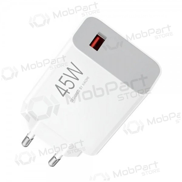 Cargador de teléfono Xiaomi Turbo Charging Power Adapter BHR07SLEU 45 W USB-A PD blanco