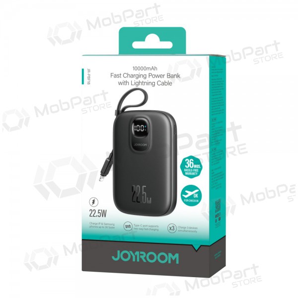 Batería externa Power Bank Joyroom JR-PBF18 22.5W with Lightning cable 10000mAh negro