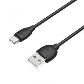 USB cable Borofone BX19 USB-A to USB-C 1.0m negro