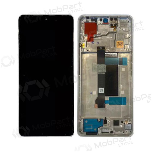 Xiaomi Poco X6 5G (compatible with Redmi Note 13 Pro 5G) pantalla (blanco) (con un marco) (original) Xiaomi Poco X6 5G (compatible with Redmi Note 13 Pro 5G) pantalla (blanco) (con un marco) (original)