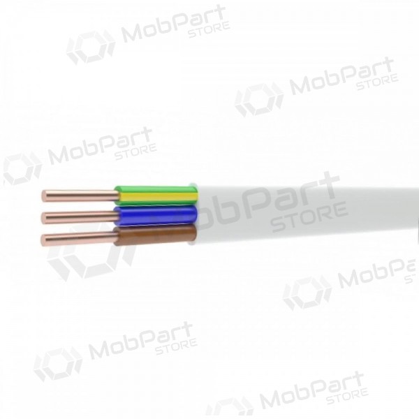 Cable de alimentación Lietkabelis YDYp 3x2,5 mm² de cobre PVC bobina de 100 m.