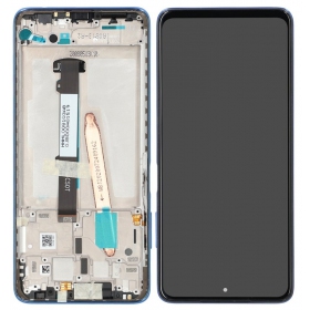 Xiaomi Poco X3 Pro / X3 / X3 NFC pantalla (azul) (con un marco) (Premium)