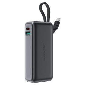 Batería externa Power Bank Acefast M7-10000 PD30W With Cable 10000mAh negro