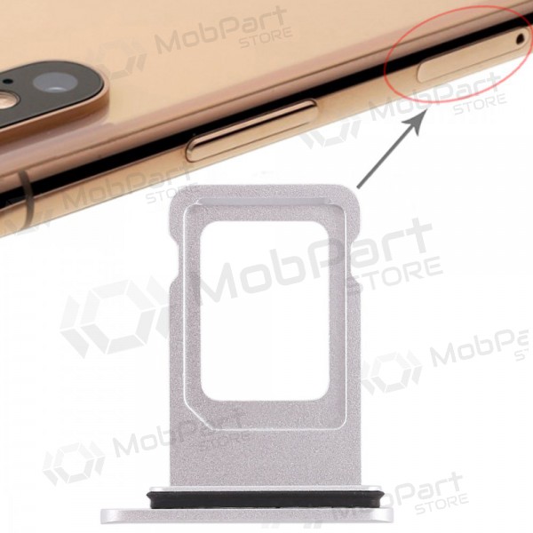 Apple iPhone XR (Dual) Titular de la tarjeta SIM (blanco)