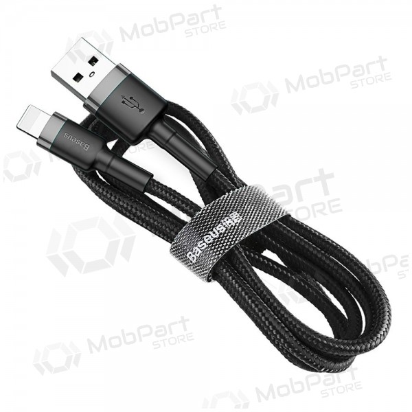 USB cable Baseus Cafule USB-A to Lightning 1.5A 2.0m gris-negro CALKLF-CG1