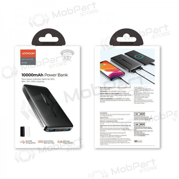 Batería externa Power Bank Joyroom JR-T012 10000mAh Blanco
