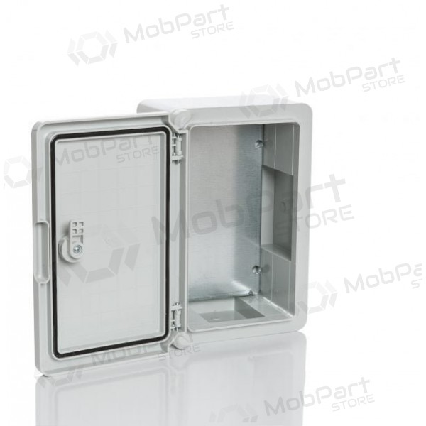 Plastikinė dėžė Plastim PP3021 (800x600x260, gris, IP65, IK08)