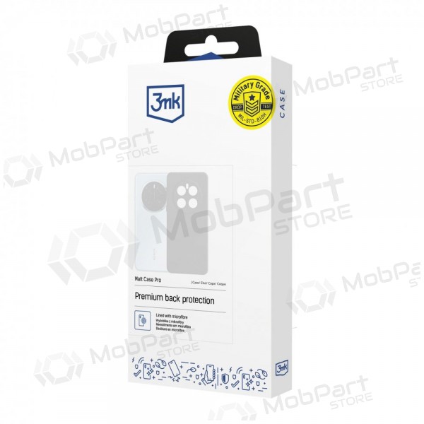 Samsung Galaxy A37 funda - 3MK Matt Case (negro)