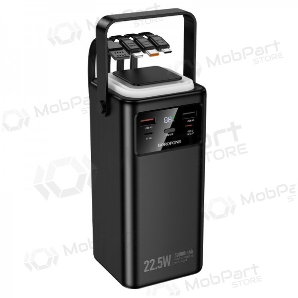 Batería externa Power Bank Borofone BJ65A 22.5W 50000mAh negro