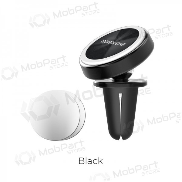 Automobilinis Universal telefono laikiklis Borofone BH6, mounted on ventilation grilles, magnetic, negro