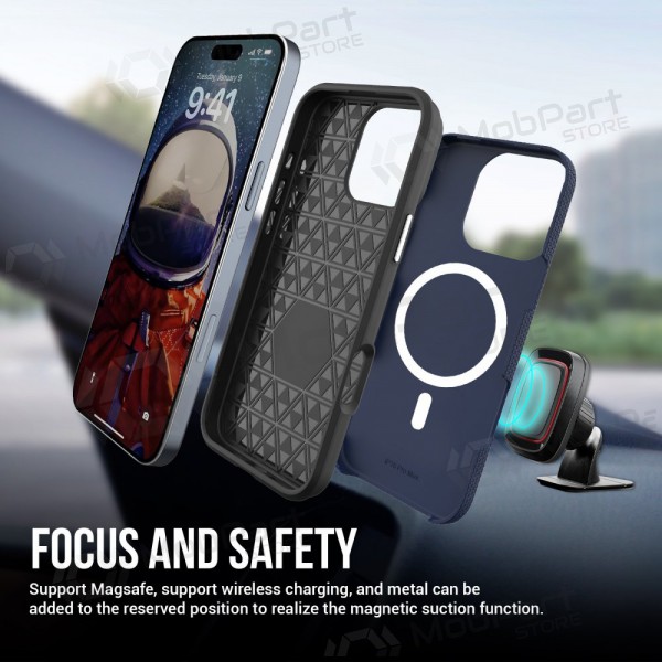 Apple iPhone 13 Pro Max funda „Perfectionists“ (azul oscuro)