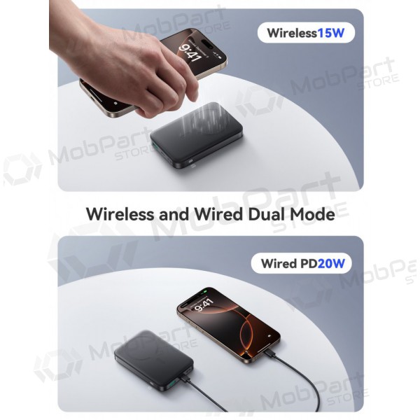 Batería externa Power Bank Joyroom JR-PBM12 22.5W Magnetic Wireless 10000mAh negro