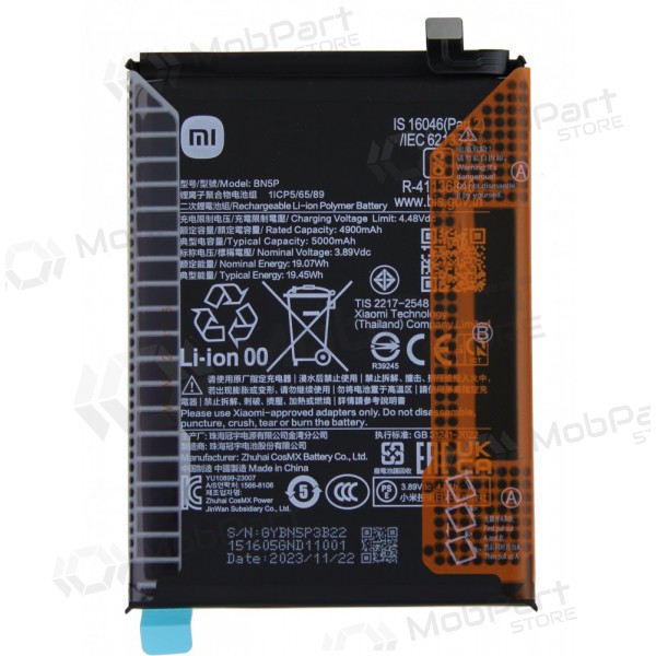 Xiaomi Redmi Note 13 4G / 5G bateria, akumuliatorius (BN5P) (original)