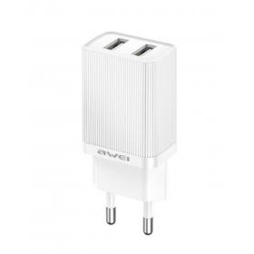Cargador Awei C15-EU 2xUSB-A 10W blanco