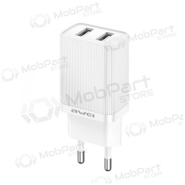 Cargador Awei C15-EU 2xUSB-A 10W blanco