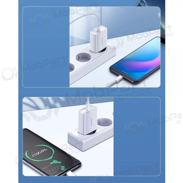 Cargador buitinis Ugreen CD137 USB-C 20W 3A blanco