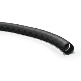 Vamzdis spiralinis kabelių apsaugai su įrankiu kabelių įvedimui D16 Hellermann Tyton HWPP16 (RITĖ 25m , negro)