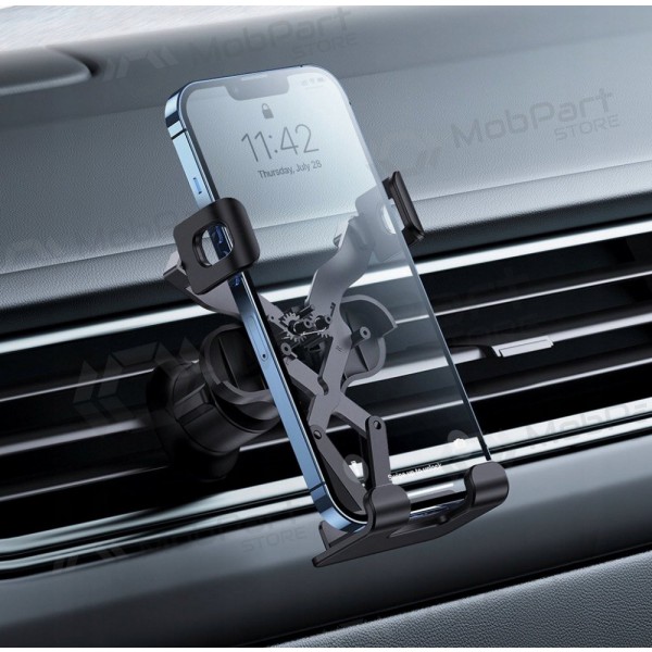 Soporte para teléfono de coche Baseus mounted on ventilation grilles, magnetic, negro SUWX010001