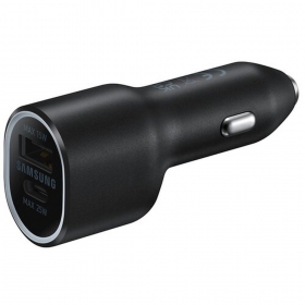 Cargador automobilinis original Samsung EP-L4020NBEGEU 1xType-C 1xUSB-A negro en el paquete 40W