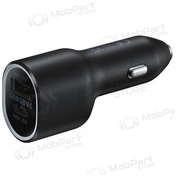 Cargador automobilinis original Samsung EP-L4020NBEGEU 1xType-C 1xUSB-A negro en el paquete 40W