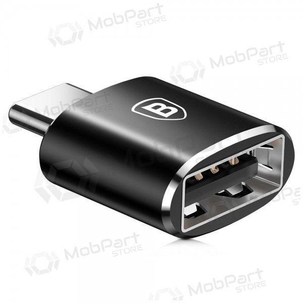 Adaptador Baseus USB-A to Type-C OTG negro CATOTG-01