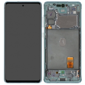 Ekranas Samsung G780/G781 S20 FE su lietimui jautriu stikliuku y rėmeliu Cloud Mint Oled (real size)
