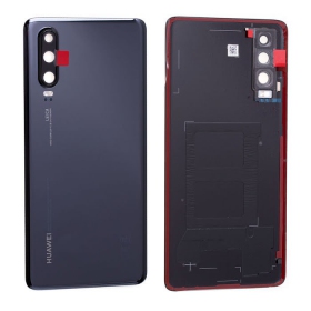 Huawei P30 tapa trasera de la batería (negro) (usada grade C, original)