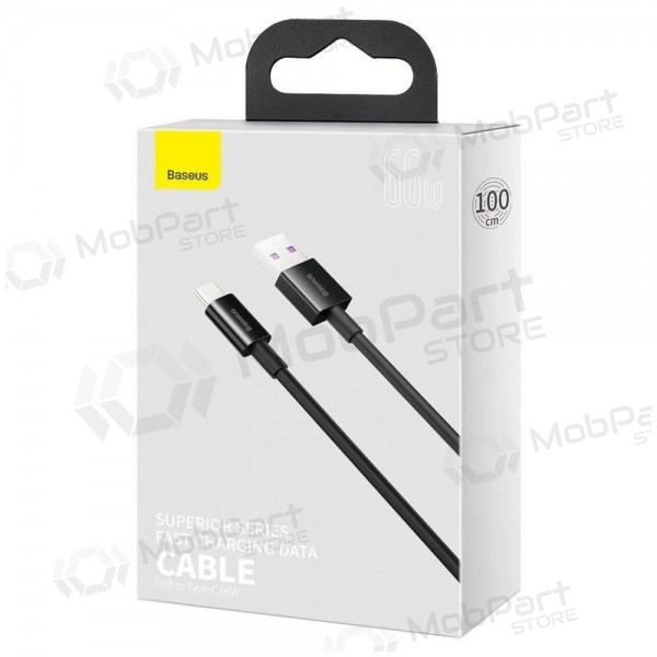 USB cable Baseus Superior iš USB į Type-C 66W 2.0m negro CATYS-A01