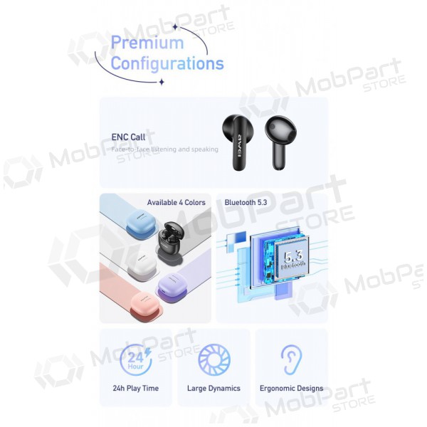 Inalámbricas ausinės Awei T68