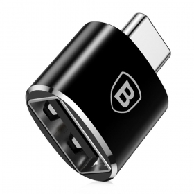 Adaptador Baseus USB-A to Type-C OTG negro CATOTG-01