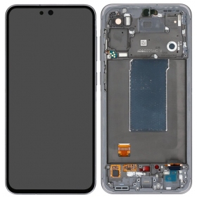 Samsung Galaxy A56 pantalla (negro) (con un marco) (OLED)