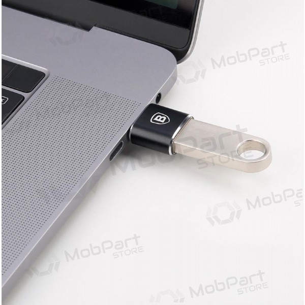 Adaptador Baseus USB-A to Type-C OTG negro CATOTG-01